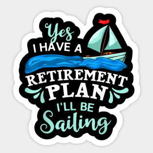 Sailing Sail Boating Dad Boat Father'S Day Sticker